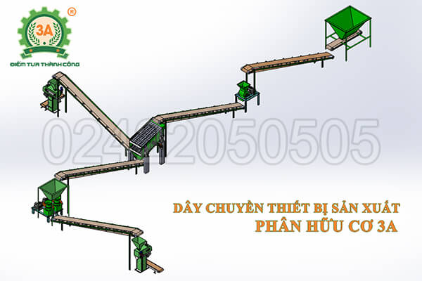 dây chuyền sản xuất phân hữu cơ 3A