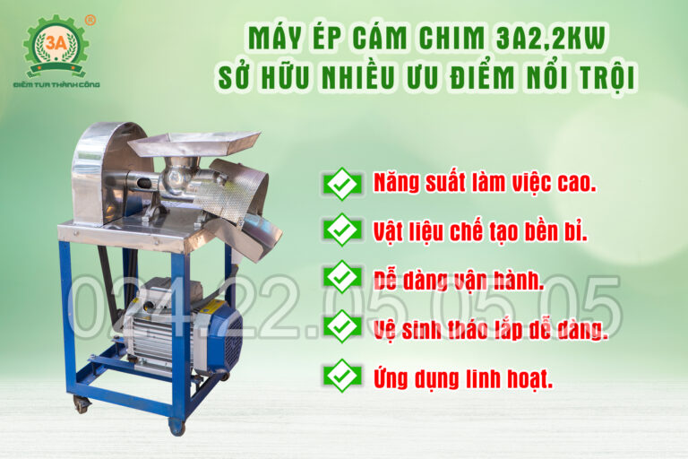 Ưu điểm máy ép cám chim 3A