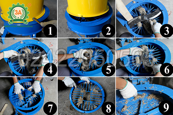 Vệ sinh máy băm xơ dừa